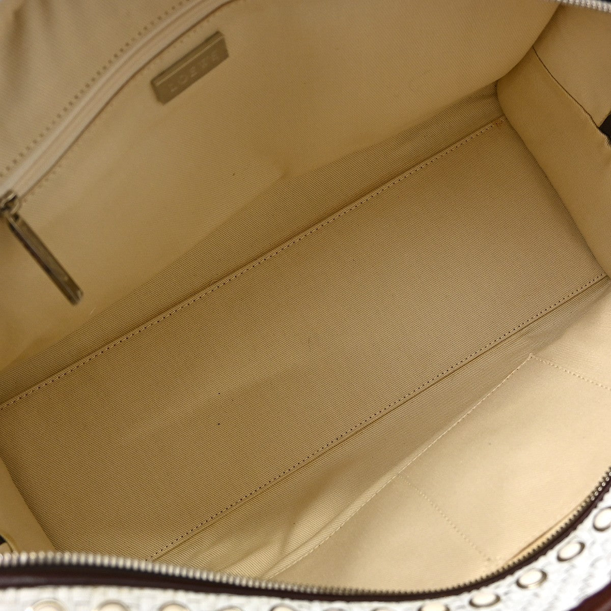 Loewe White Leather Amazona 36 Handbag