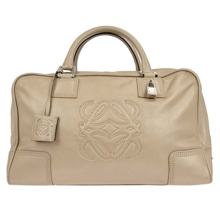 Loewe White Leather Amazona 36 Handbag