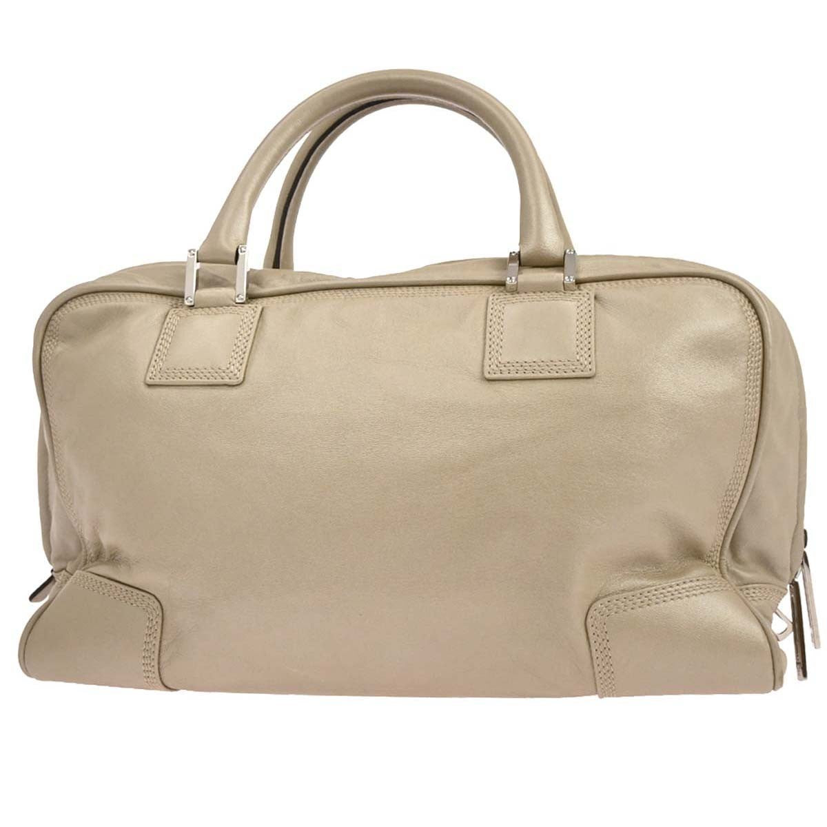 Loewe White Leather Amazona 36 Handbag