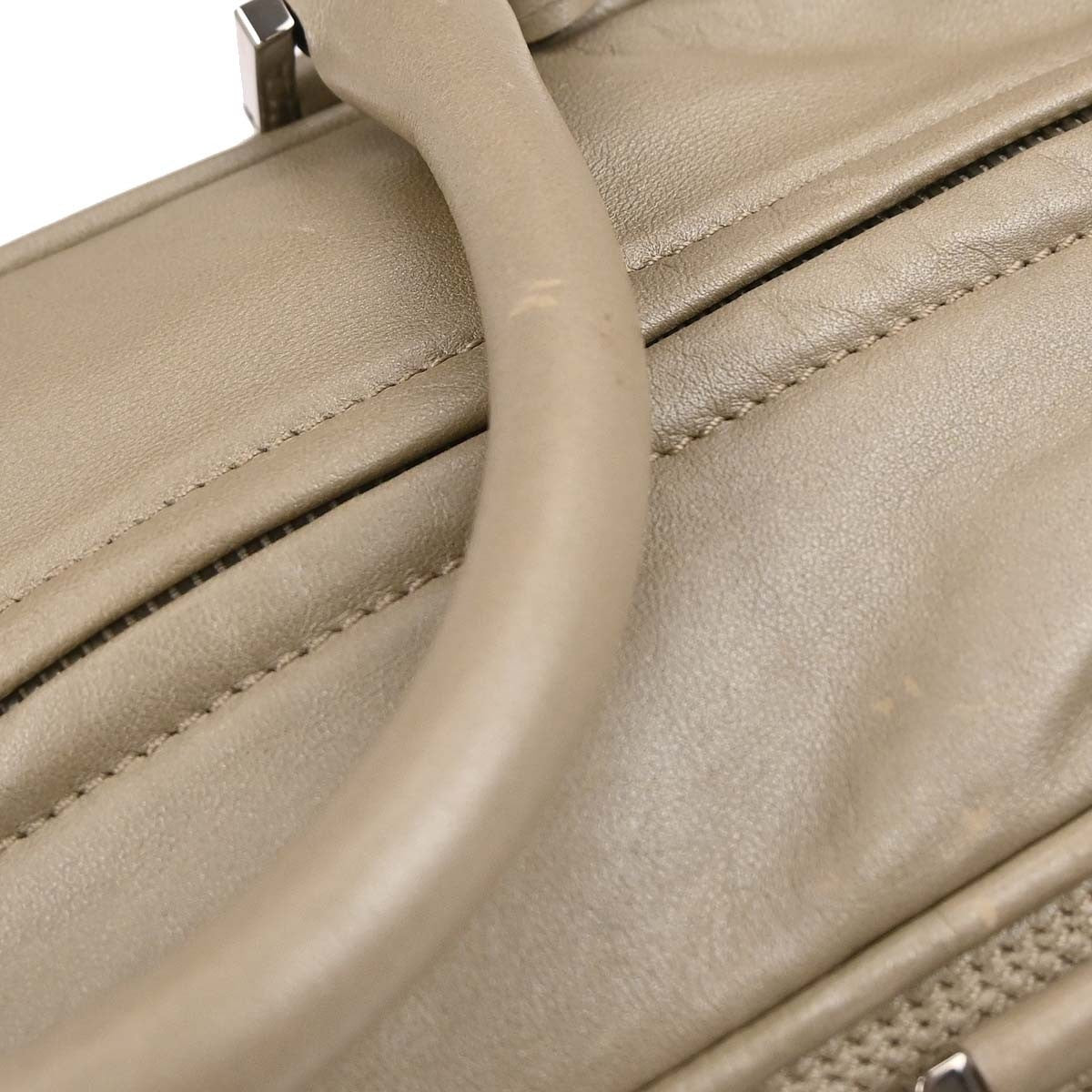 Loewe White Leather Amazona 36 Handbag