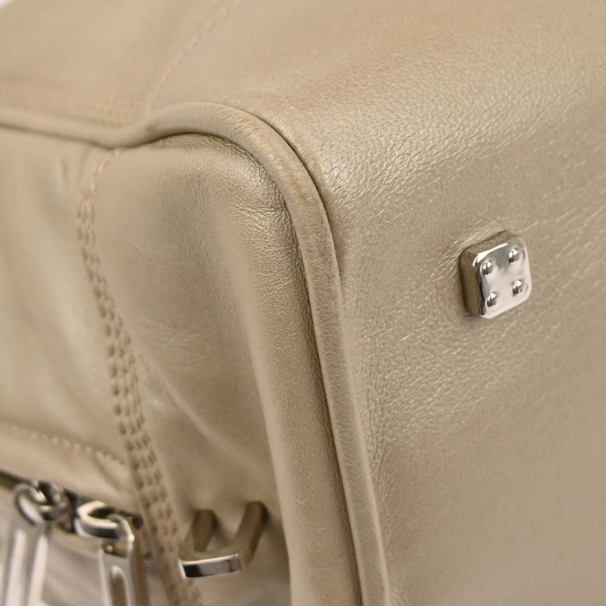 Loewe White Leather Amazona 36 Handbag