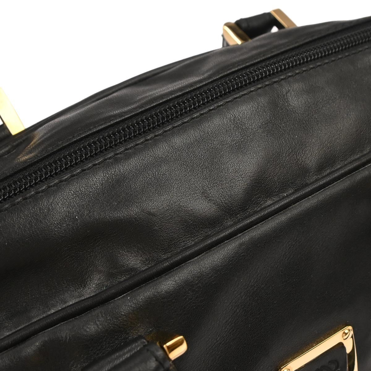 Loewe Black Leather Amazona 32 Handbag