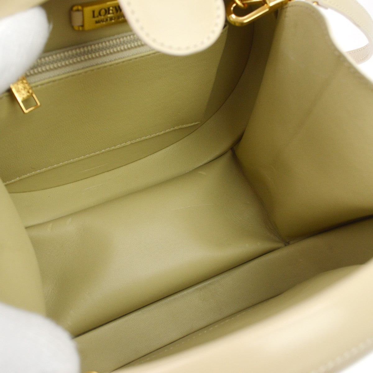 Loewe Beige Leather Anagram 2way Handbag