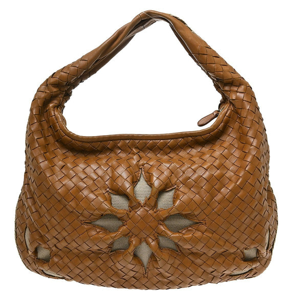 Bottega Veneta Brown Intrecciato Hobo Handbag