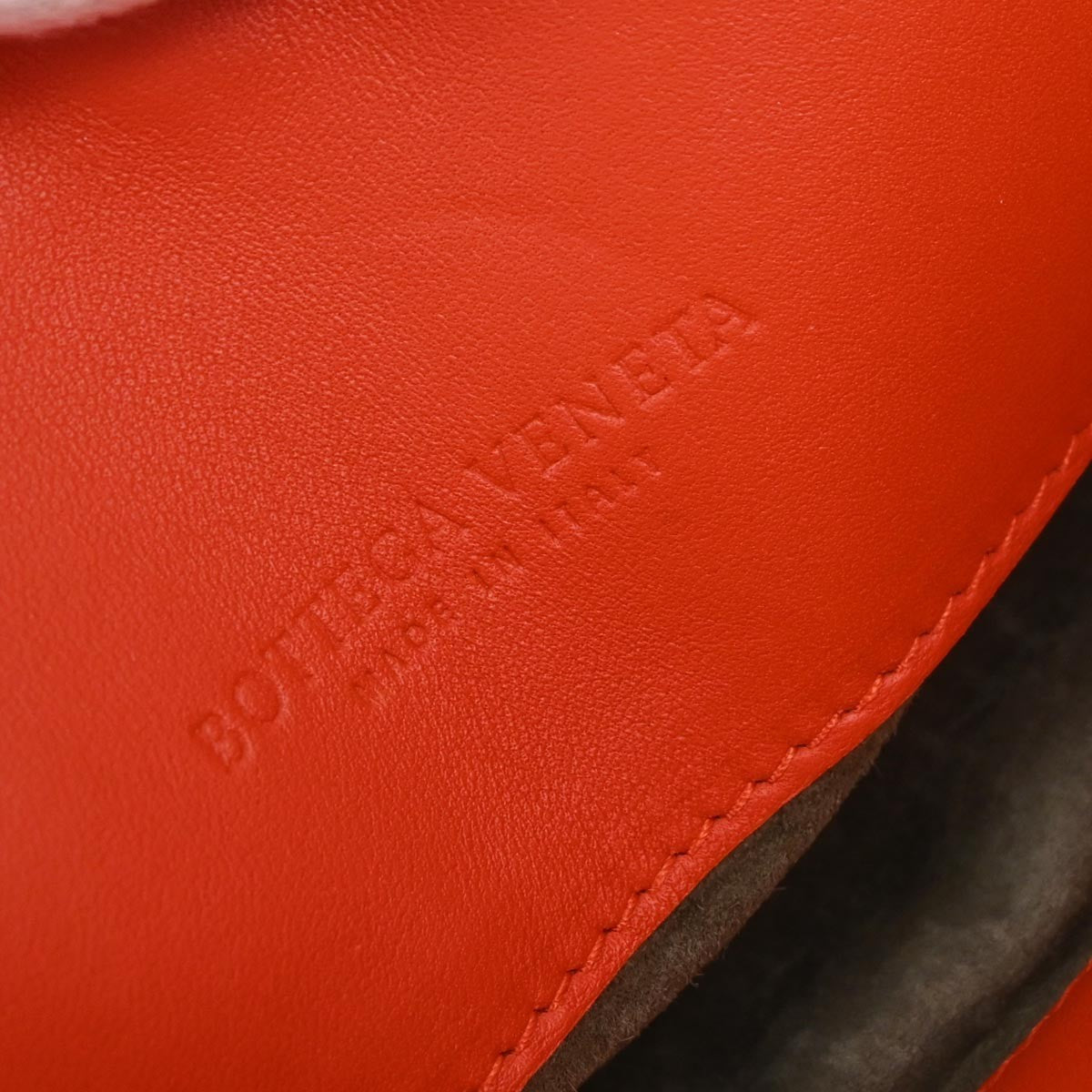 Bottega Veneta Red Lambskin Intrecciato Tote Bag
