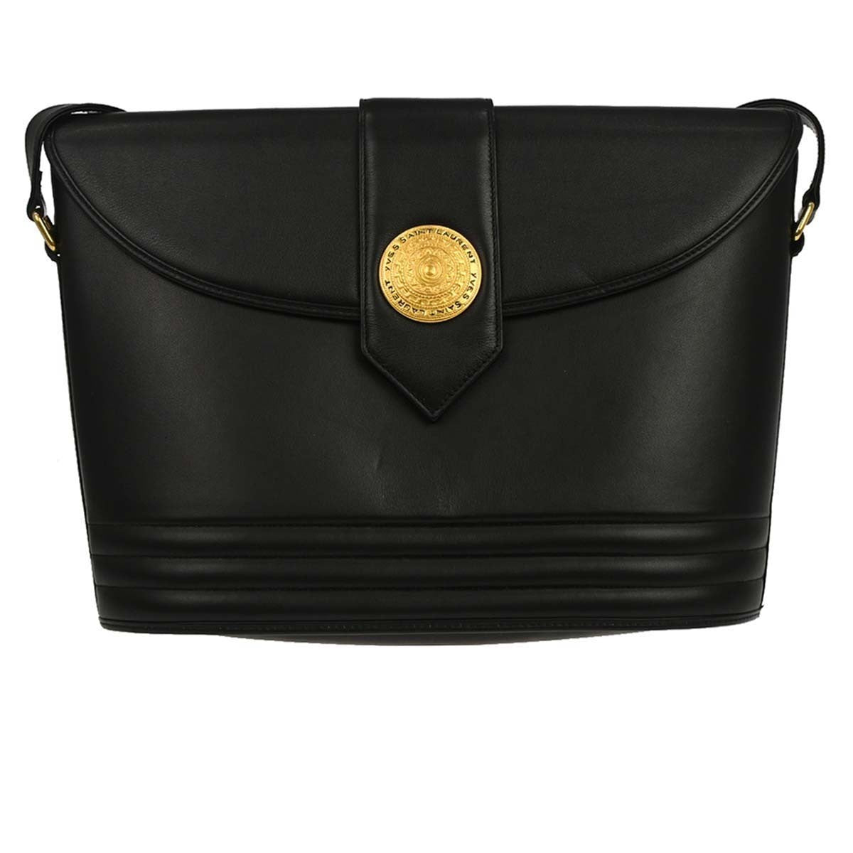 Saint Laurent Black Leather Shoulder Bag