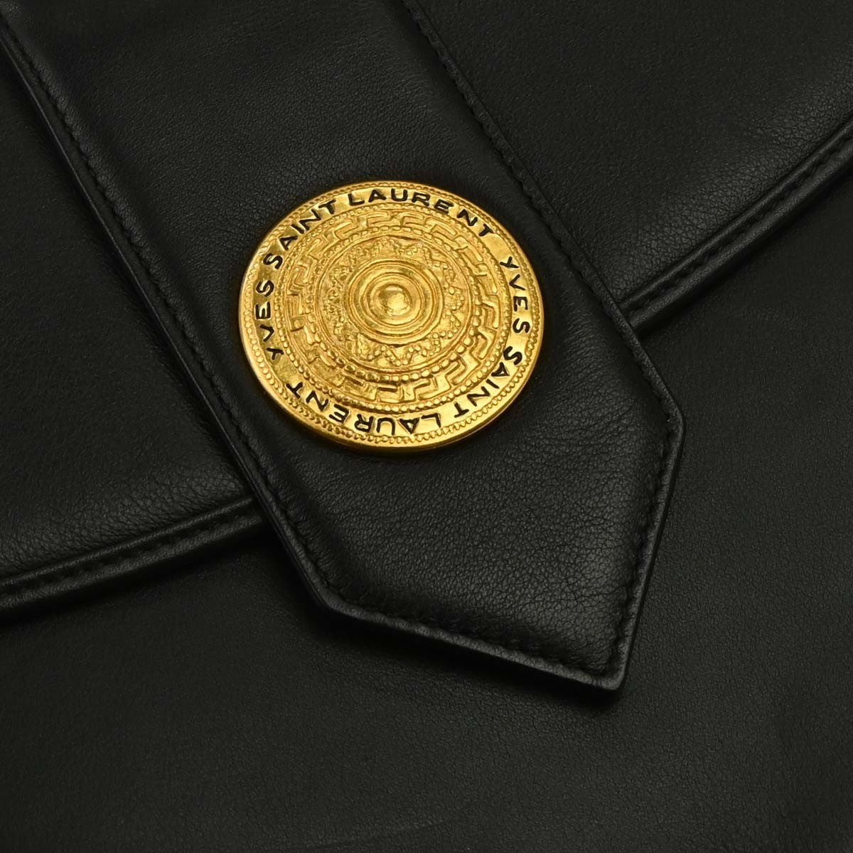 Saint Laurent Black Leather Shoulder Bag