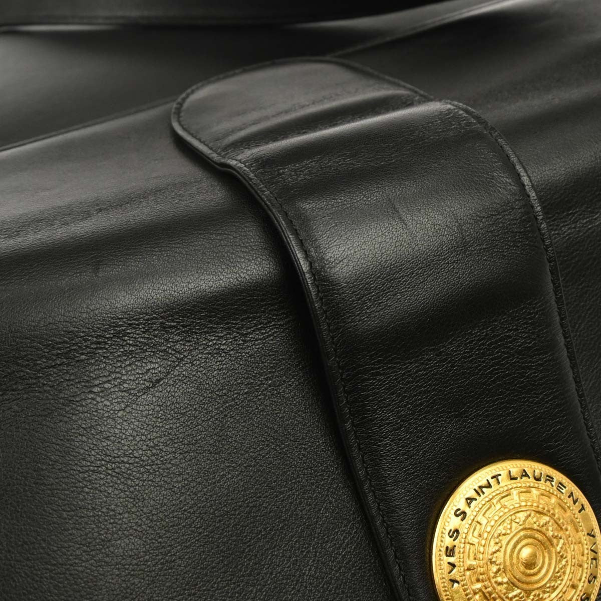 Saint Laurent Black Leather Shoulder Bag