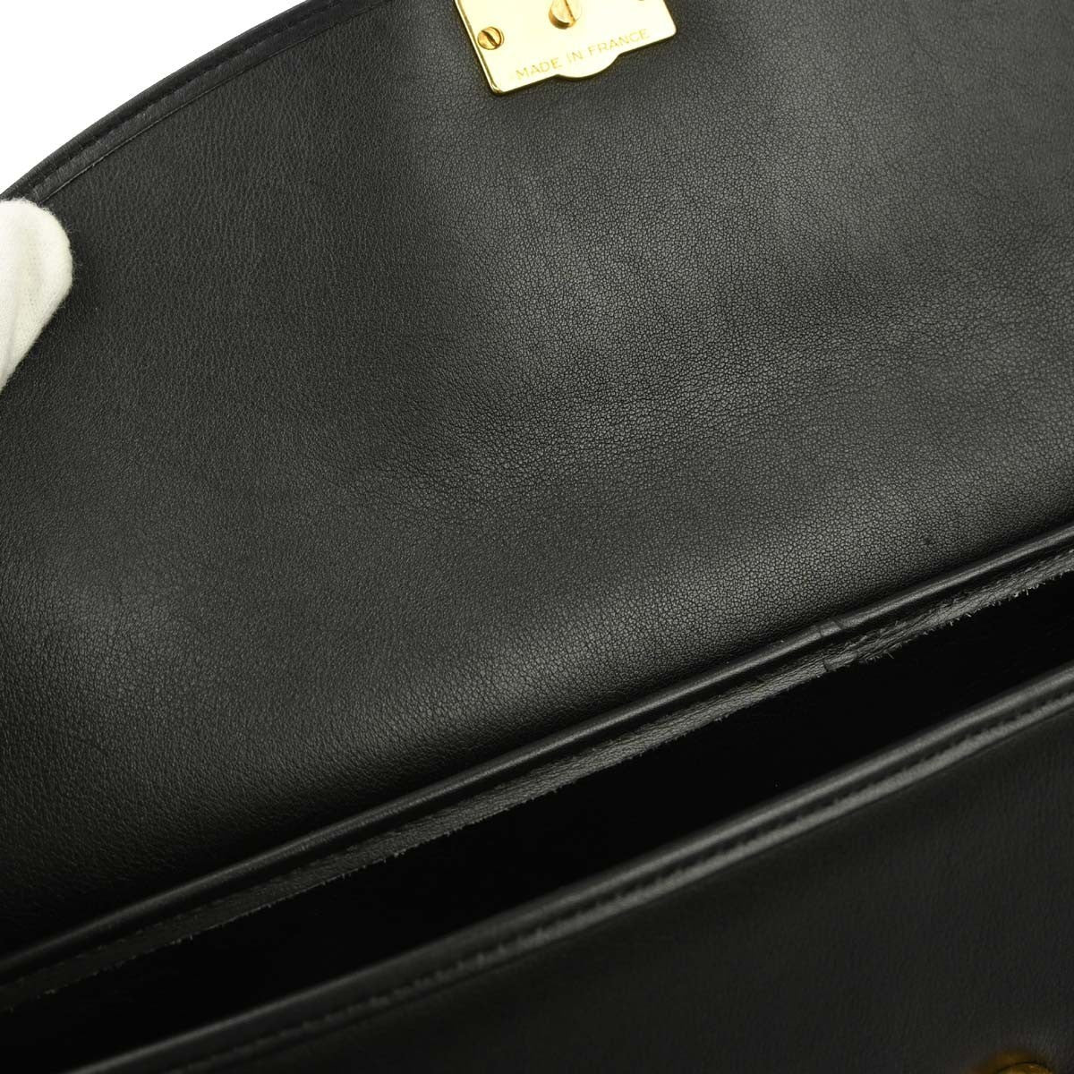 Saint Laurent Black Leather Shoulder Bag