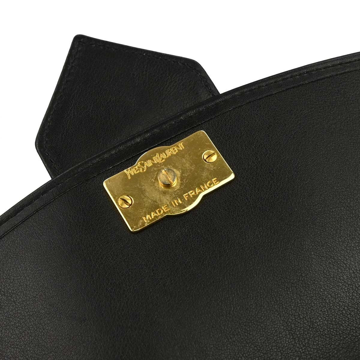 Saint Laurent Black Leather Shoulder Bag