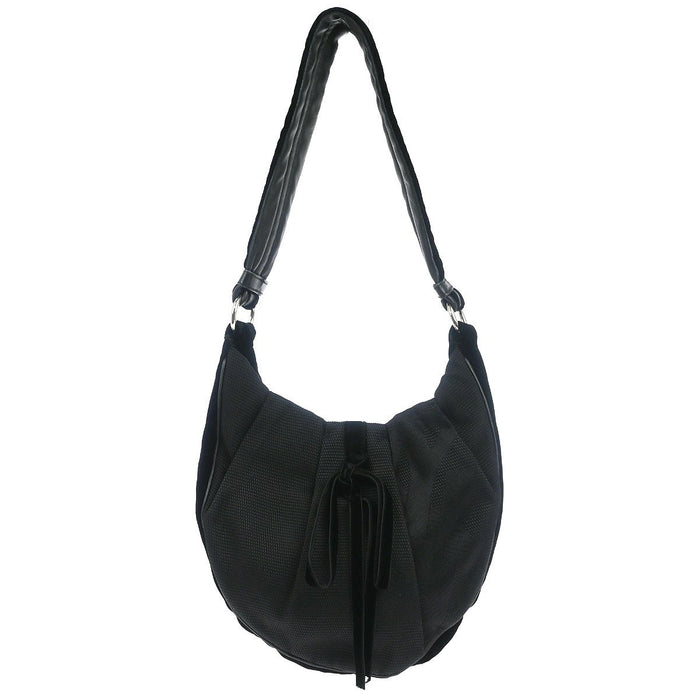 Saint Laurent Black Nylon Rive Gauche Shoulder Bag
