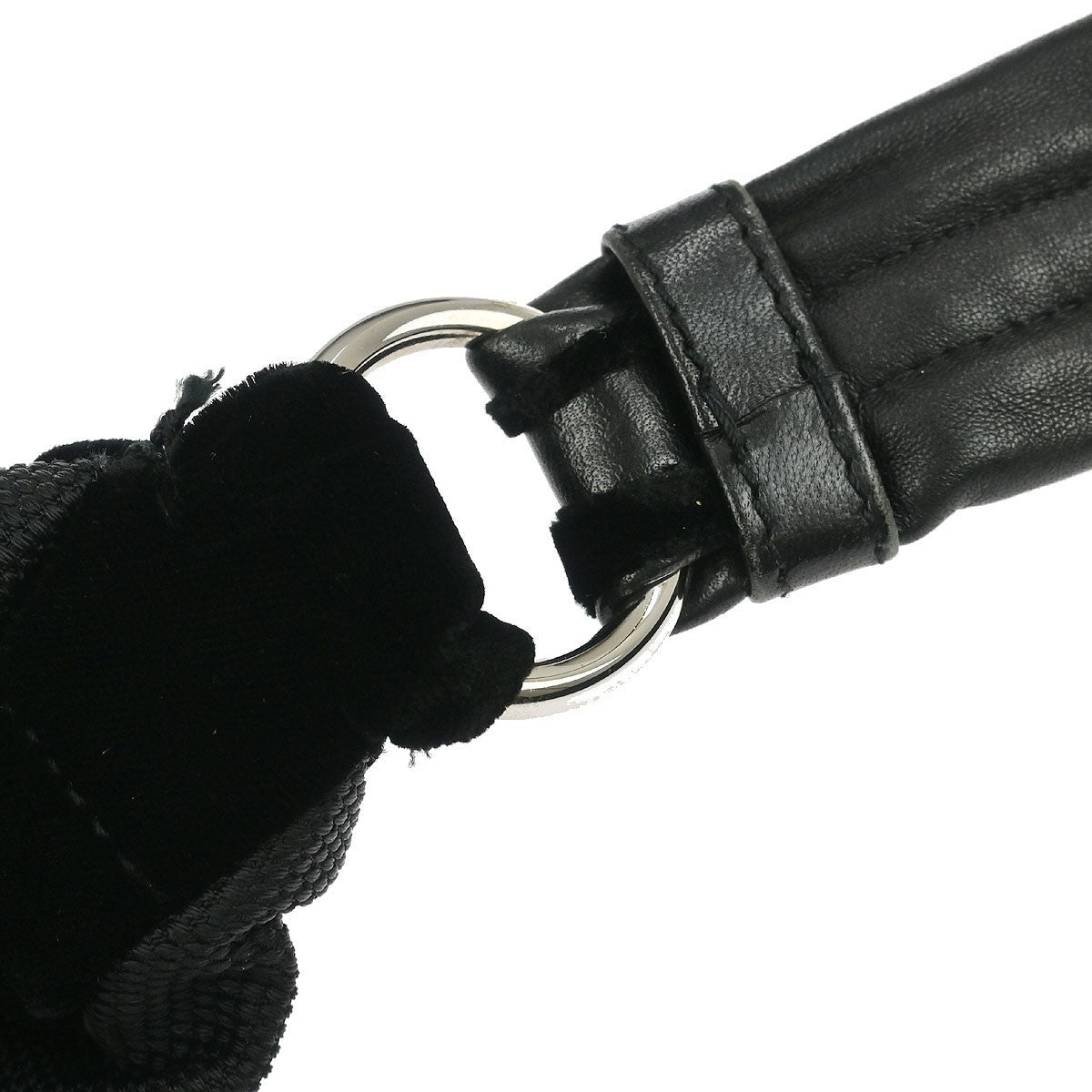 Saint Laurent Black Nylon Rive Gauche Shoulder Bag