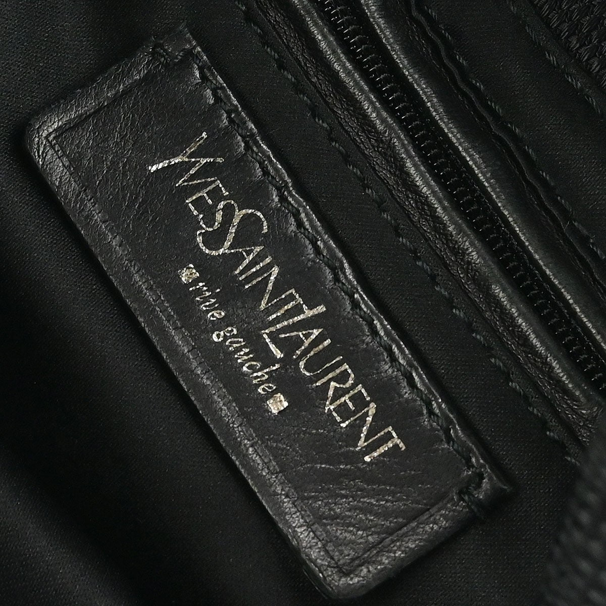 Saint Laurent Black Nylon Rive Gauche Shoulder Bag