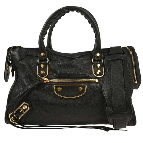 Balenciaga Black City Small Handbag
