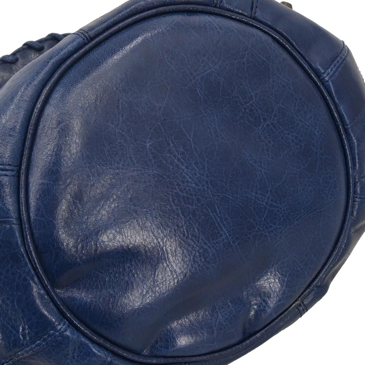 Balenciaga Blue Classic Mini Pompon 2way Handbag