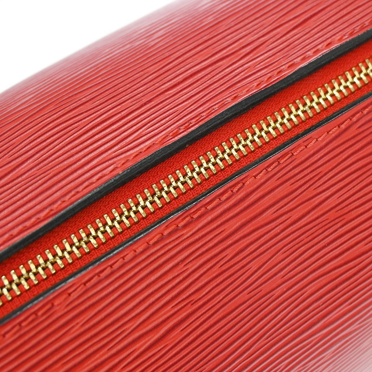 Louis Vuitton Red Epi Soufflot Handbag