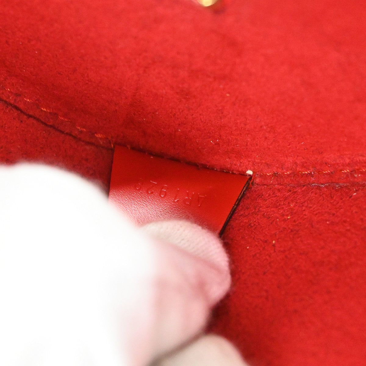 Louis Vuitton Red Epi Soufflot Handbag