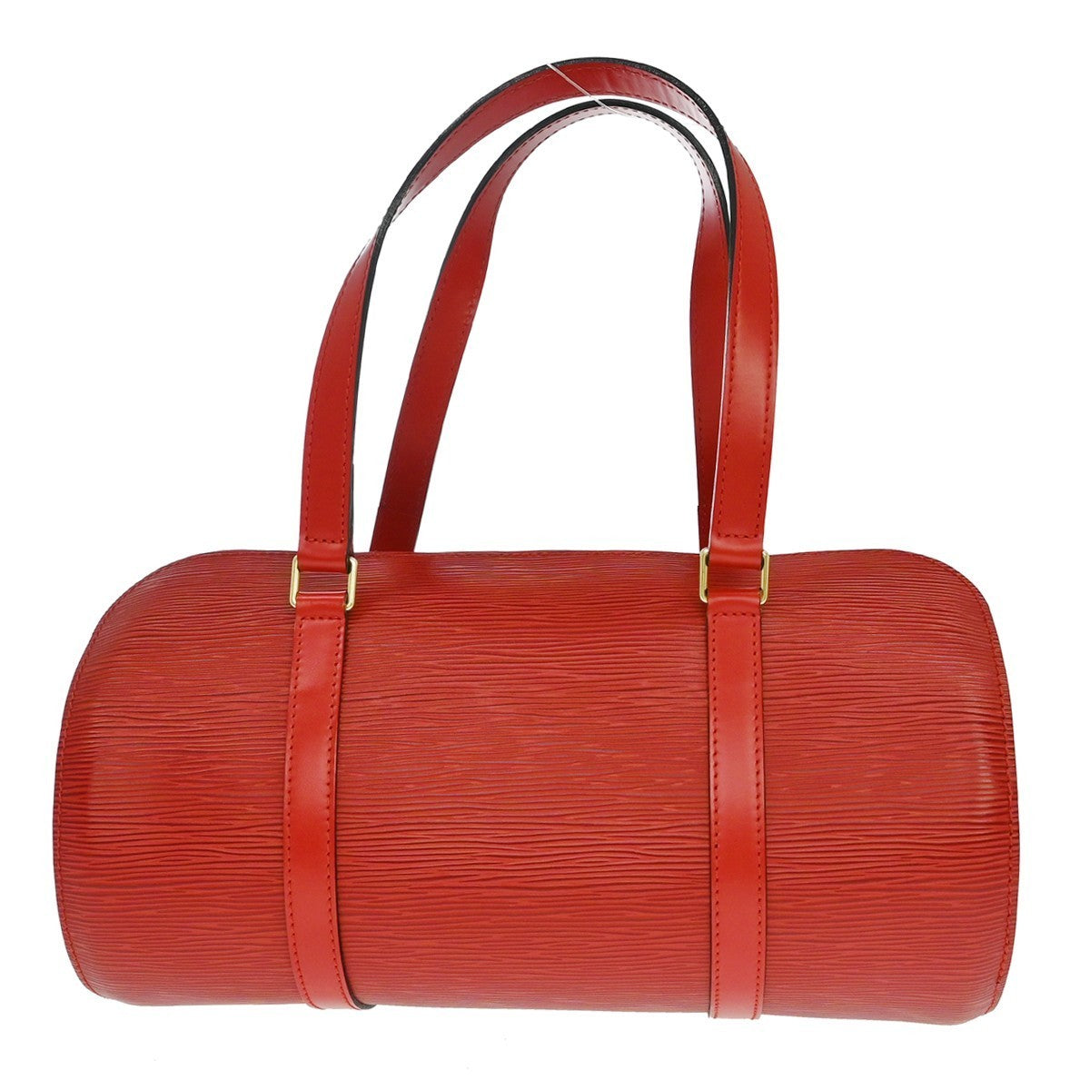 Louis Vuitton Red Epi Soufflot Handbag