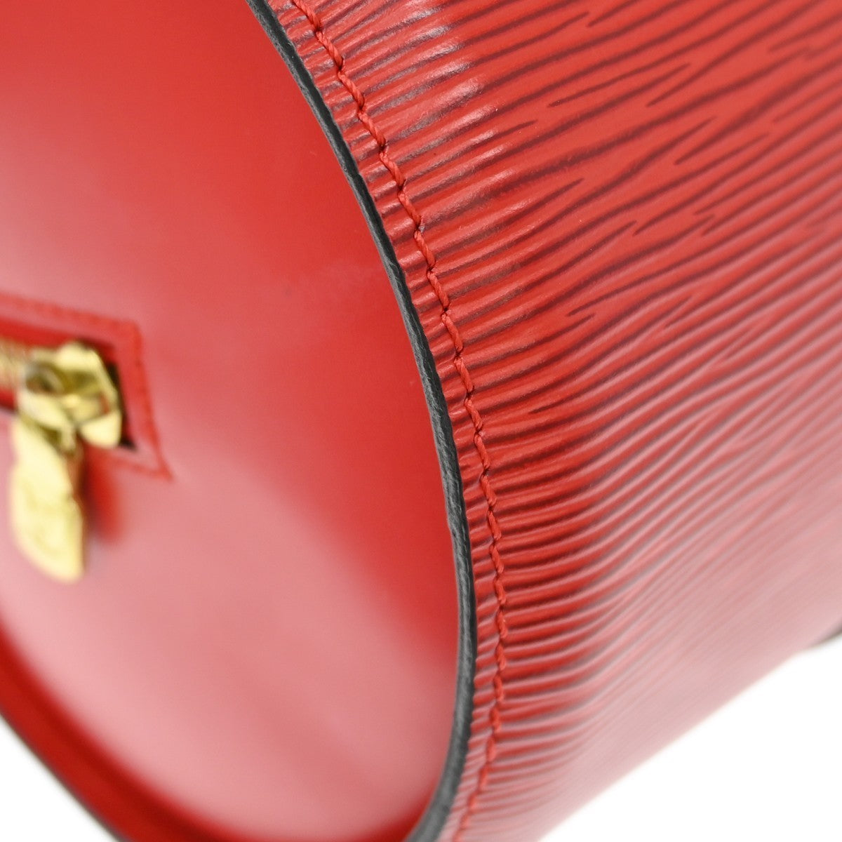 Louis Vuitton Red Epi Soufflot Handbag