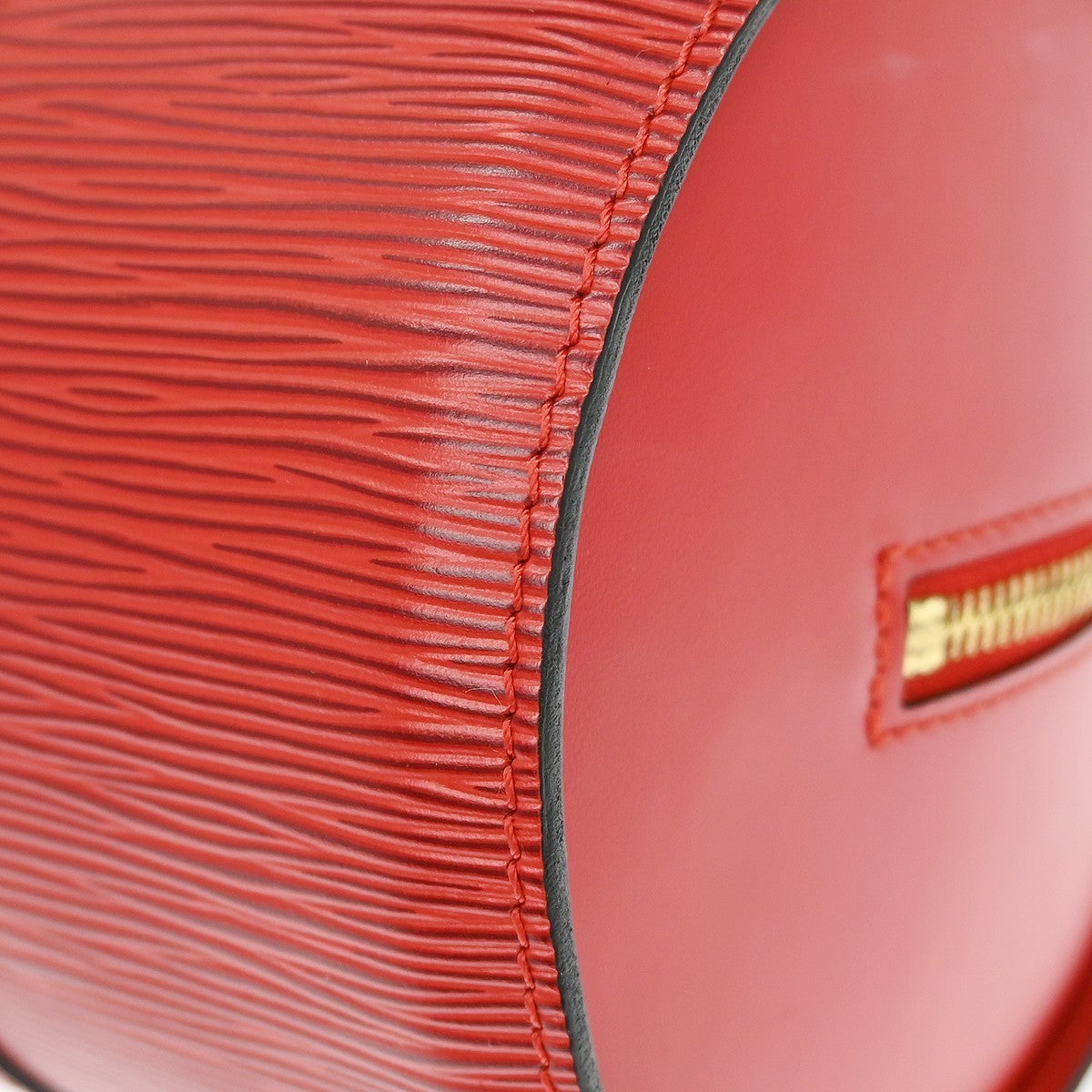 Louis Vuitton Red Epi Soufflot Handbag