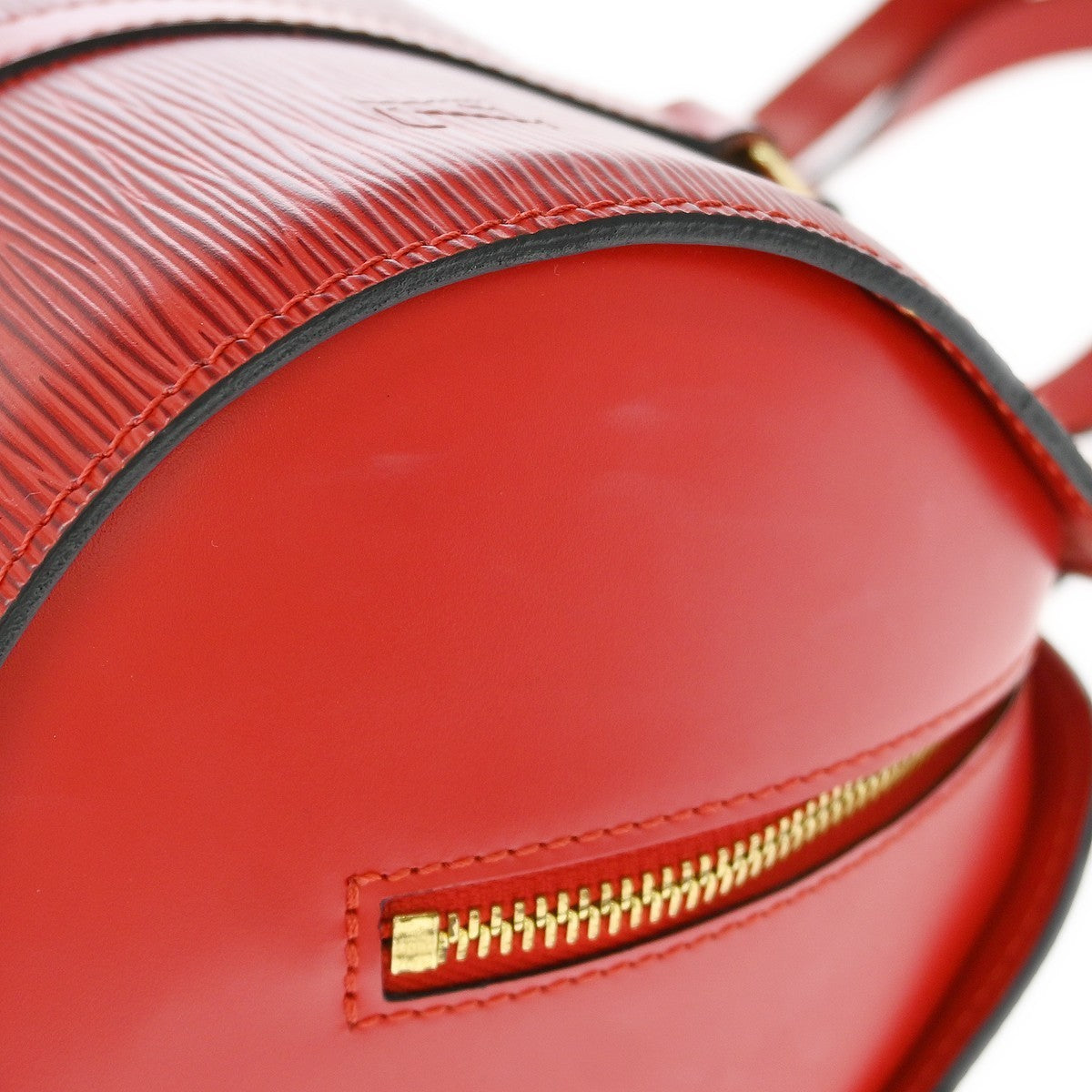 Louis Vuitton Red Epi Soufflot Handbag