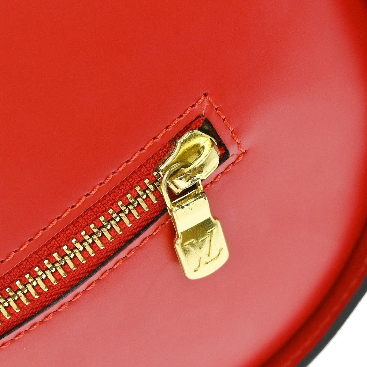 Louis Vuitton Red Epi Soufflot Handbag